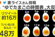 「マジで永久保存版」料理人が明かした”ゆでたまごの時間表”がSNSで大反響 ゆで時間ごとのおススメ料理も紹介