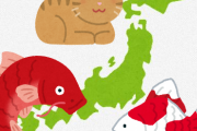 三大日本の動物｢鯉｣｢金魚｣｢ネッコ｣