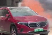 【中国】メルセデスベンツEVが突然発火　消火器を使うも炎に包まれる