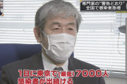 【悲報】専門家警告「このままでは9月には東京肺炎の患者が1日7000人出る」