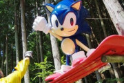 伊賀市高尾にある「謎のソニック像」設置者遺族が補修、見違えるように奇麗に！