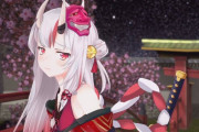 Vtuber 【百鬼あやめ】これって静止画ならいつでも配信できたんじゃね？引っ越したから回線まだで配信できない→スタジオからなら配信できる→100万人ありがとう！静止画なら配信できる