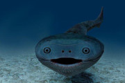 【画像】約４億５０００万年前に生息していた25mの古代魚が化け物過ぎるwwwwwwwwwwwwwwwwwwwwwwww