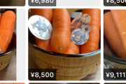 【悲報】メルカリでニンジン3本が10,000円で転売されるｗｗｗｗｗｗｗｗｗ