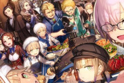【FGO】食事をとるカルデア組イラスト！！　楽しそうな雰囲気好きです！！