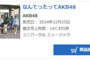 【AKB48】10thアルバム「なんてったってAKB48」初日売上147,455枚！！