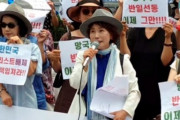 【悲報】慰安婦像前で「文政権は日本政府に謝罪しろ」と訴えた韓国人、不法集会開いた罪で罰金刑に