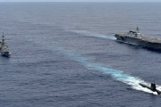 海自潜水艦「しょうりゅう」と護衛艦「かが」「いかづち」が南シナ海において対潜戦訓練を実施！