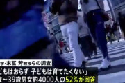 【悲報】 若者の半数以上「子どもは育てたくない」