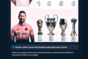 ◆小ネタ◆ビッグイヤー：メッシ3クロース6、CWC：メッシ3クロース6、W杯：メッシ1クロース1、バロンドール：メッシ7クロース0、なぜなのか