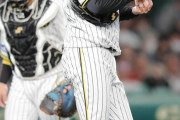 阪神　西勇輝、７回途中３失点で降板　３試合ぶり白星ならず