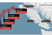 カナダで「M6.0」の地震が2回発生、他にも「M5クラス」の地震が相次ぐ