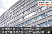お腹が空いて道端の毒きのこを食べた男性、死亡