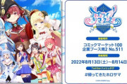 コミックマーケット100の「ホロライブプロダクション」出展情報更新