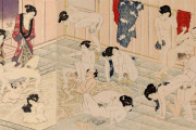 【悲報】江戸時代の銭湯、やりたい放題