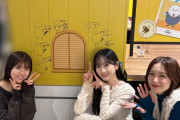 【乃木坂46】スリーショットが！一ノ瀬美空、日向坂46・櫻坂46メンバーと「シマエナガちゃんカフェ」へ！