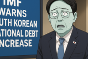 李大統領(就任前)「債務比率50%、他国110%前後で日本は220%！全然まだ刷れる！」IMF「いやいや大変！韓国の債務急増でこのままだと危険な水準に陥る！」