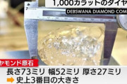 1098カラットのダイアモンドを発見(史上3番目の大きさ)
