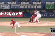 【GIF】ギアを上げた広島・森下の真っすぐがエグいwwwww