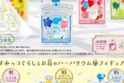 「すみっコぐらし」お花と一緒にふわふわ浮かんだすみっコたちに癒やされる♪ハーバリウムフィギュアが予約受付中