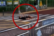 韓国少年、『いいね』が欲しいだけで交差点で寝る