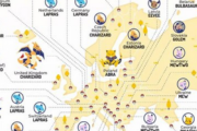 【衝撃】世界各国の「検索数トップポケモン」の可視化地図が公開！一番人気はやはりあの黄色いポケモン
