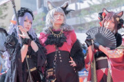 【画像】宇垣美里さんがレイヤー2人を従えて池袋ハロウィンコスプレフェスに登場wwww