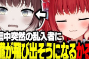 【VTuber】配信中突然の乱入者に心臓が飛び出そうになる赤見かるび