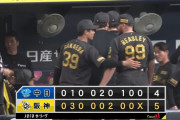 阪神、中日に競り勝ちM21！代打糸原がⅤ打　石井41試合連続無失点