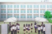 【画像】今期アニメ、思わず二度見するとんでもない設計の高校が登場する