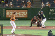 【巨人対ヤクルト21回戦】巨人・松原の肩！！！！！！！！！！