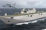 トルコ国防省、建造計画が進んでいる揚陸艦「TCG Anadolu」に国産ジェット練習機Hurjetを改造して搭載！