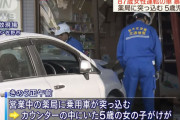 高齢ドライバーの事故が多発「87歳の女性が運転する車が薬局へ突っ込み5歳の女の子が怪我」