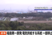 【速報】福島第一原発、作業員によるケーブル損傷で電源喪失のタイミングが中国政府歓喜のタイミングすぎると話題