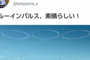 【悲報】自民党の片山さつき議員、ブルーインパルスに感動し映画の切り抜き画像を投稿してしまう