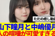 【櫻坂46】山下瞳月と中嶋優月、2人の喧嘩が可愛すぎるwww
