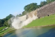 【動画】熊本大地震で熊本城の石垣が崩れてしまう。