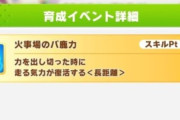 【ウマ娘】いつの間にか火事場のバ鹿力を取得してるんだけどなんだこれ？←「ここの選択肢で変わるぞ」