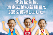 VANK「菅首相、東京五輪新種目三冠おめでとう」…オリンピックを政治利用する日本政府を批判するポスター配布＝韓国の反応