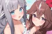 【ウマ娘】思わず視線が釘付けになってしまう水着クロノ＆ブーケ