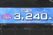 昨日の札幌ドームの観客数が3240人ｗｗｗｗｗｗｗｗｗｗｗｗ