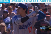 【朗報】大谷翔平さん、史上6人目の「2年連続50本塁打」達成