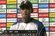 【救世主】日ハム野村ジェームスファン爆増待ったなしｗｗｗｗｗｗｗ