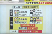 「子無し税」の月額料金が発表、年収200万円=350円、年収600万円=1000円、年収1000万=1650円