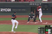 【広島対ヤクルト6回戦】広島・ファビアン、ヤクルト・ランバートから第5号先制ソロホームラン！！！！！！！！！！！！！