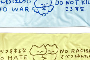 何で中露に言わんの？　〜　かわいいので「せんそうはんたい」のタオルを買った　声を上げられるうちにデモへ行く：東京新聞　