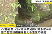 有機フッ素化合物「PFAS」が国内の242地点で暫定目標値超　濃度最高は大阪府摂津市の地下水 国の目標値の520倍