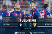 ◆リーガ◆6節 エイバル×セビージャ セビージャ2点先行もCB負傷交代からディフェンスボロボロ、エイバル逆転で今季初勝利！乾先発も32分に交代