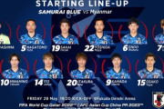【速報】サッカー日本代表vsミャンマー戦スタメン発表ｗｗｗｗｗｗｗｗｗｗｗｗｗ