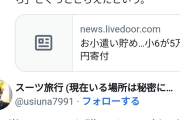 【悲報】小6女子「ゲーム買う為に3年貯めた5万円寄付します！」スーツ「ゲームの方がコスパいいだろ」